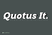 Quotus Slab Bracketed -8 fonts-, a Slab Serif Font by deFharo (Thumbnail 4 of 9)