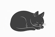 Elegant Cat  Silhouette Bundle, a Graphic by jahid234 (Thumbnail 7 of 11)