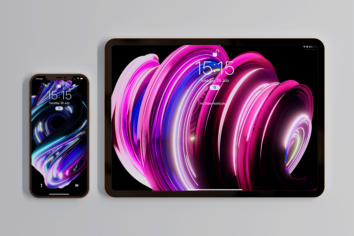 Neonic - 3D Abstract Shapes, an Object Graphic by Alina Sh (Photo 6 of 7)