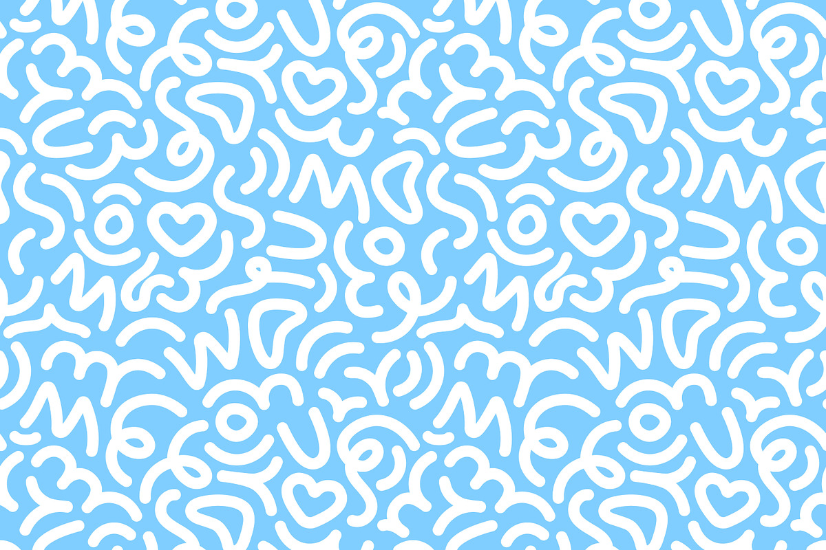Colorful doodle seamless patterns, a Pattern Graphic by Good Studio (Photo 8 of 13)