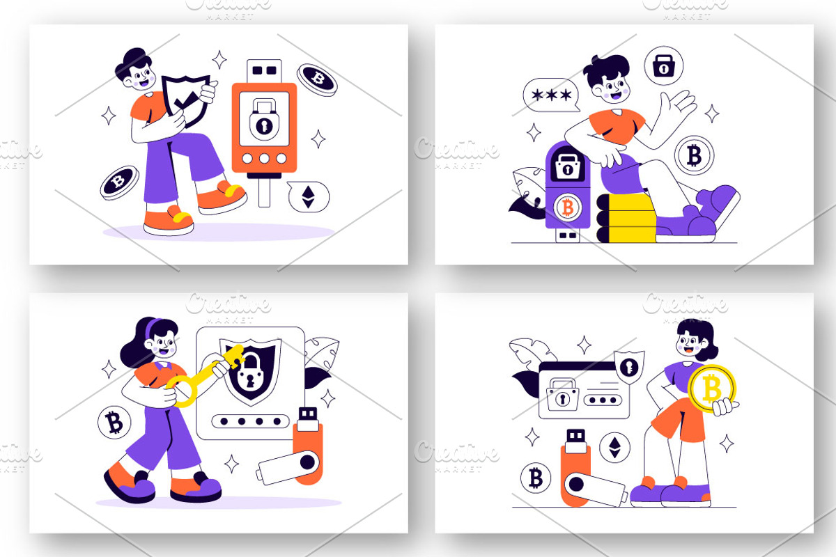 10 Cryptocurrency Hardware Security, a Finance Illustration by denayunebgt (Photo 3 of 4)