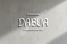 Dabija Typeface - Elegant Luxury Ser