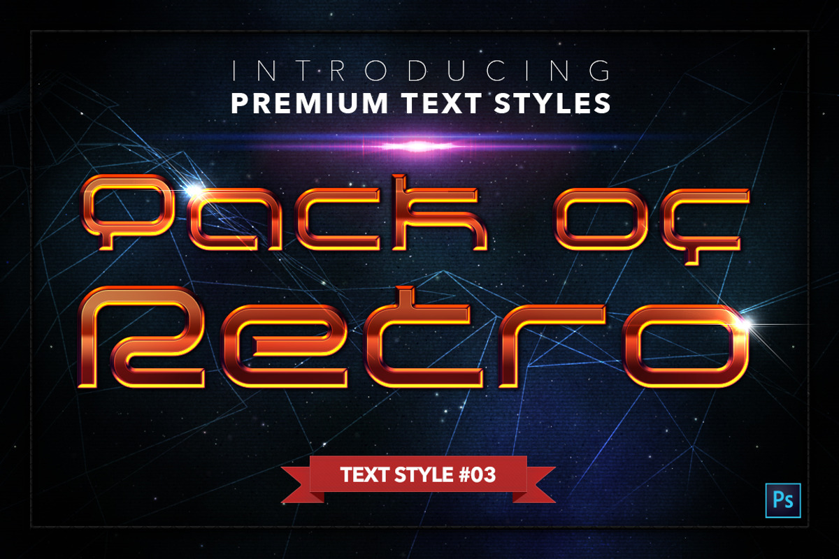 Retro #2 - 17 Text Styles, a Layer Style Add-On by Jonas Stensgaard (Photo 4 of 20)