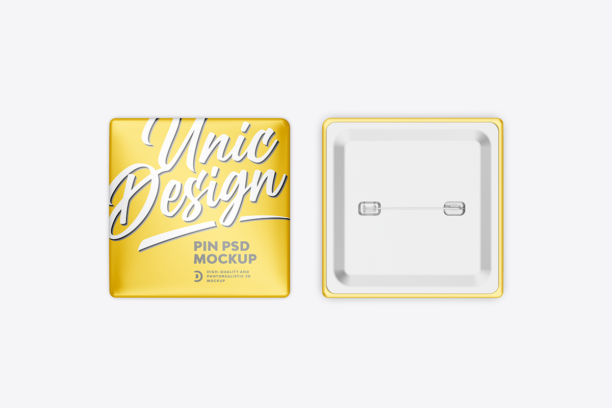 Pin Mockup, a Mockup by UnicDesign (Photo 3 of 7)