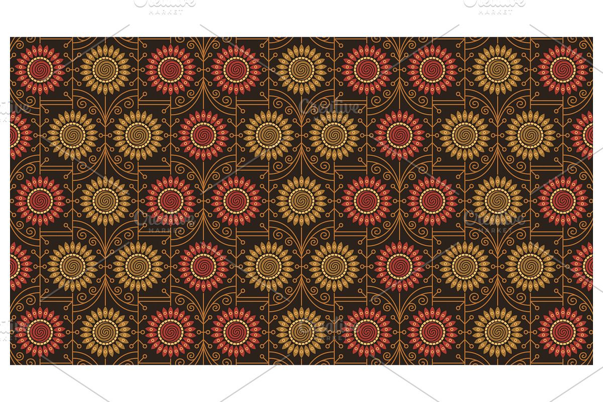 Floral Repeating Pattern, a Pattern Graphic by Creative Backgrounds