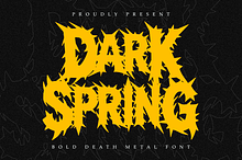 Dark Spring | Bold Death Metal Font