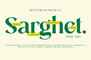 Sarghet - 54 Font Family, a Serif Font by Rotterlab Studio (Thumbnail 1 of 10)