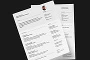 Minimal CV, letterhead & card bundle, a Resume Template by Srg® (Thumbnail 10 of 14)