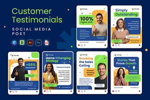 Customer Testimonials + Canva