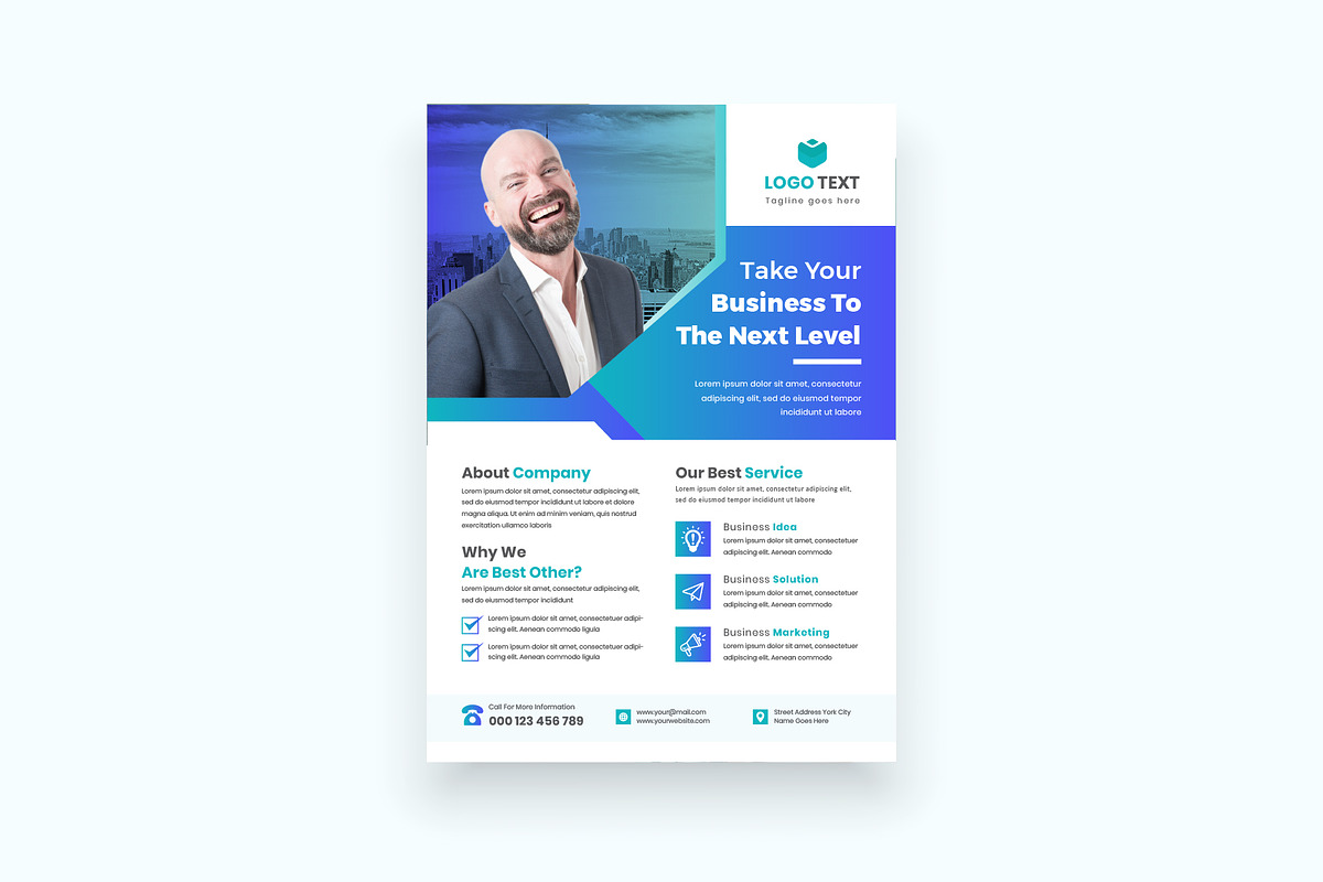 Business Corporate Flyer Tempalte, a Flyer Template by Mk_Studio (Photo 4 of 7)