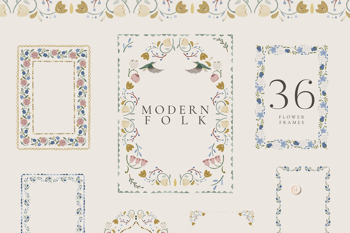 Modern Folk Motifs Collection, a Decorative Illustration by Karma (Photo 10 of 17)