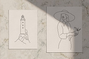 12 Summer Vacay Line Art, a Decorative Illustration by Miracles Everywhere (Thumbnail 5 of 7)