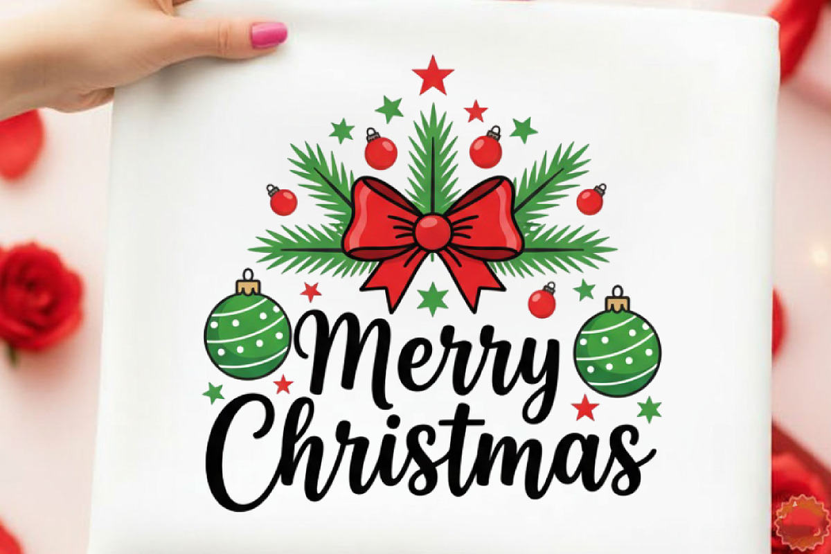 Preppy Christmas Merry & Bright PNG, an Illustration by designcity5 (Photo 1 of 8)