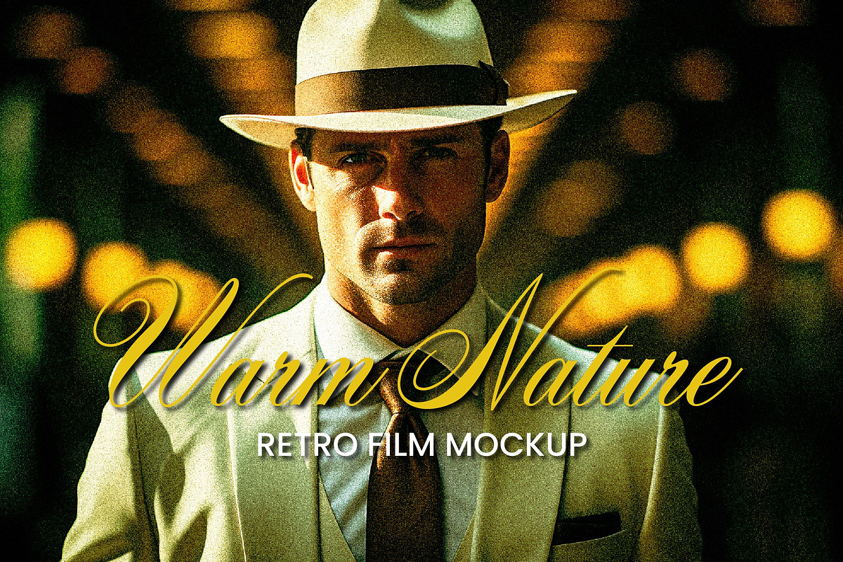 Warm Nature Retro Film Mockup, a Layer Style Add-On by studiogstock (Photo 1 of 3)