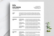 Professional Resume, a Resume Template by Blackcloud_Creations (Thumbnail 4 of 5)