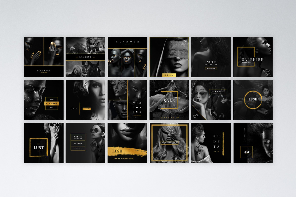 Instagram Gold Pack, a Social Media Template by Tugcu Design Co. (Photo 3 of 6)