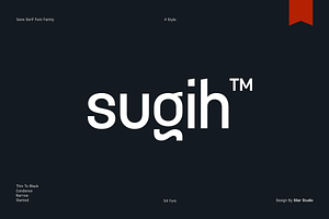 Sugih - Sans Serif Font Family, a Sans Serif Font by Gilar Studio