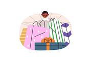 People shopping in store set, a Person Illustration by PaperTrident (Thumbnail 14 of 15)