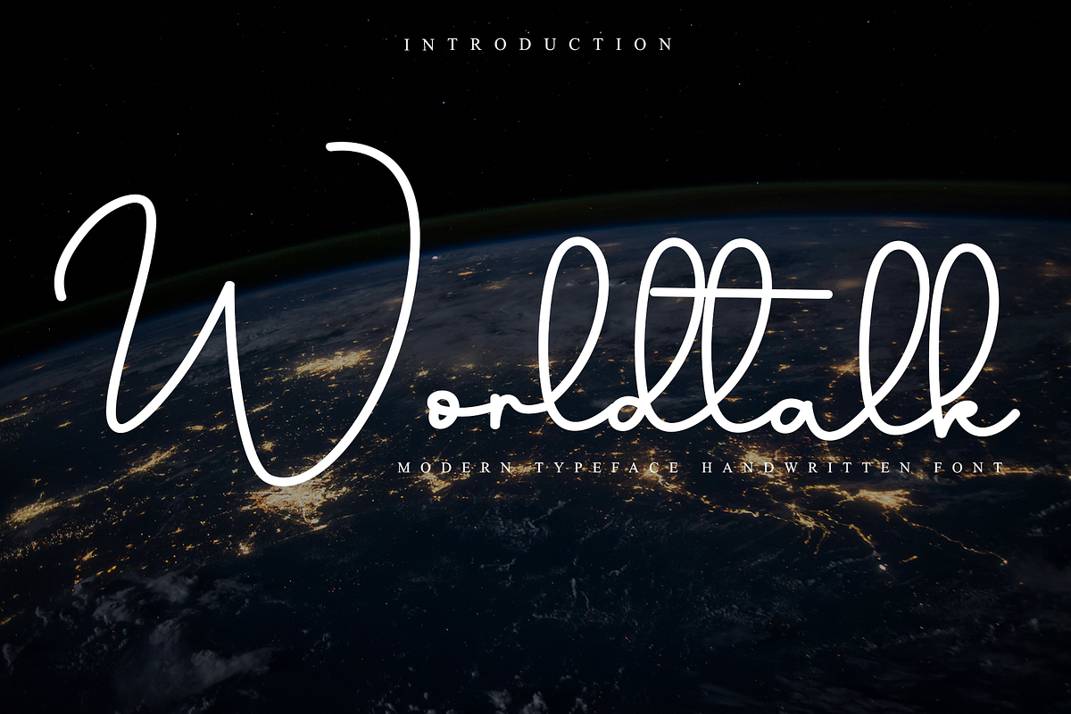 Worldtalk, a Handwritten Font by FreshTypeINK (Photo 1 of 8)