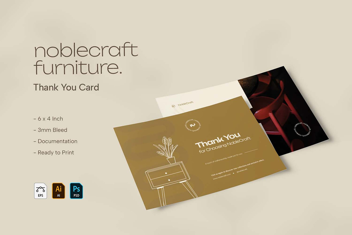 Noblecraft - Thank You Card preview 2