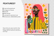 Aquarius Collage Girls, a Person Illustration by Jakayla Digital Co (Thumbnail 2 of 9)