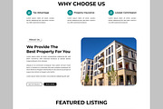 Real Estate Landing Page, an UI Kit Template by CreativeShaper (Thumbnail 4 of 6)