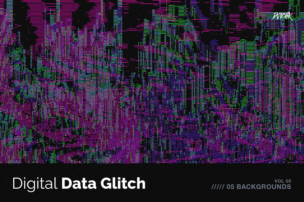 Digital Data Glitch V05, a Background Graphic by dvtchk (Photo 1 of 5)