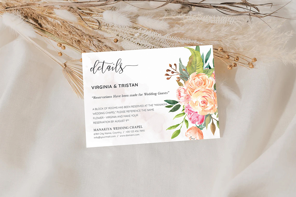 Canva Details Card, an Invitation Template by ShineOnWedding (Photo 9 of 12)