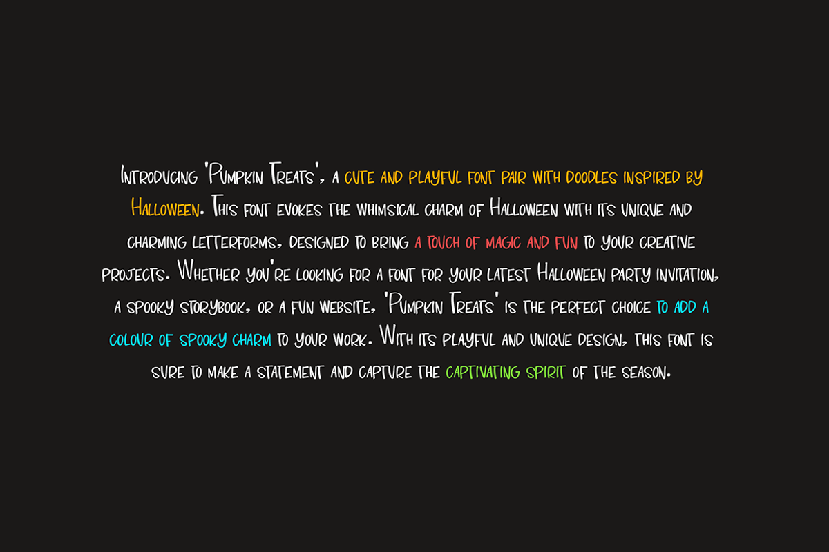 Pumpkin Treats - The Halloween Fonts, a Handwritten Font by Designova® (Photo 7 of 11)