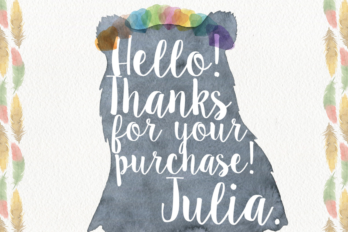 Forest Watercolor DIY, an Animal Illustration by Julia Dreams (Photo 5 of 5)