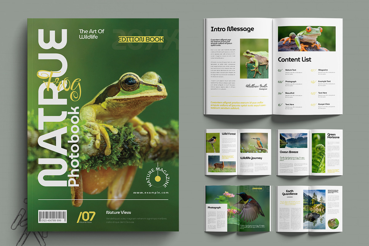 Nature Magazine Template
