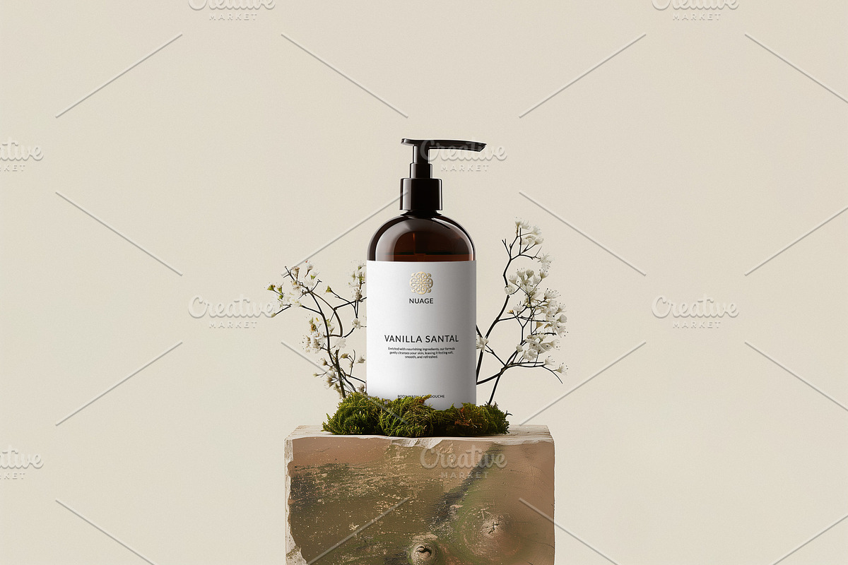 Amber Dispenser Bottle Mockup Bundle, a Packaging Mockup by Wildfield Studio (Photo 9 of 17)