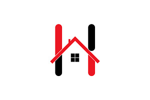 letter H Home Logo, a Branding & Logo Template by Salman Shop