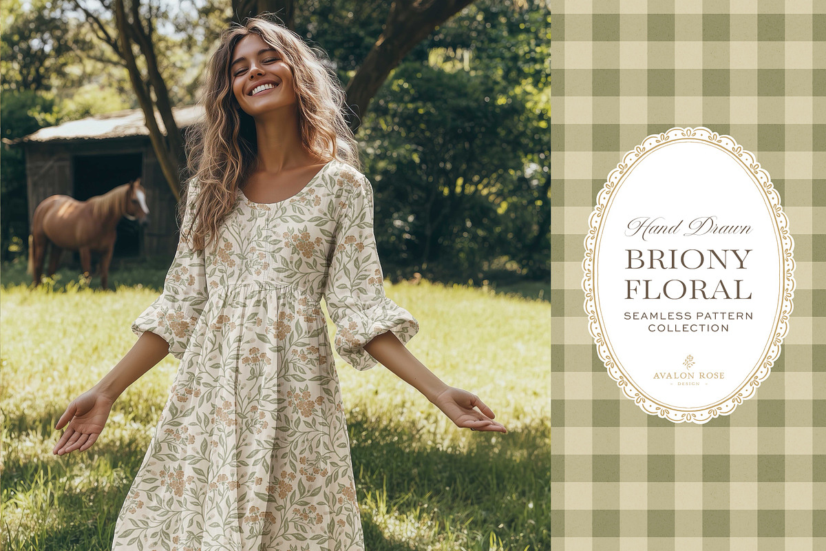 Farmhouse Sage Floral Patterns, a Pattern Graphic by Eclectic Anthology (Photo 6 of 12)