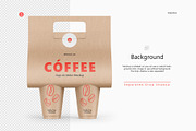 Coffee Cups and Holder Mockups Front, a Cups & Container Mockup by HelenStock (Thumbnail 6 of 9)