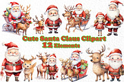 Santa Claus Clipart, Christmas Png, a Decorative Illustration by vivastarkids (Thumbnail 1 of 4)