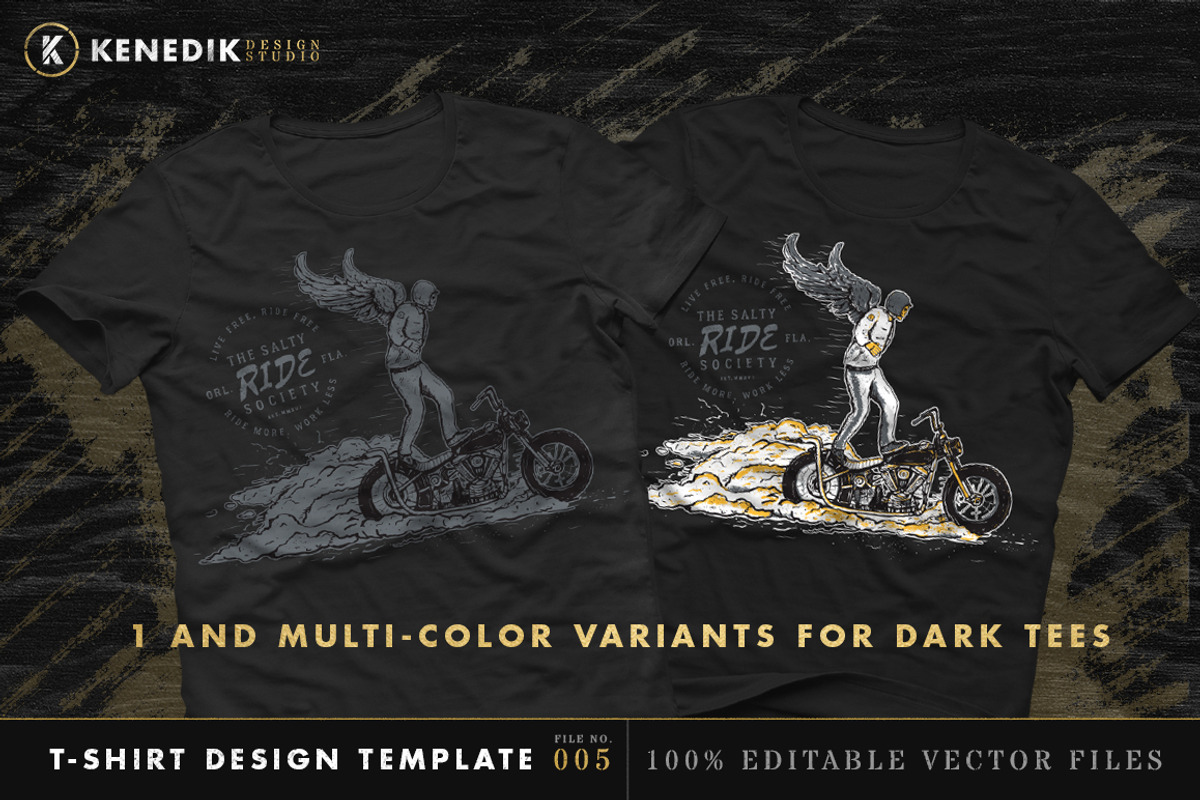 T-Shirt Design Template 005, an Object Graphic by KENEDIK DESIGN STUDIO (Photo 3 of 5)