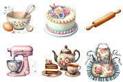 Vintage Baking Sublimation Clipart, a Seasonal Illustration by DreamArtGraphic (Thumbnail 4 of 4)
