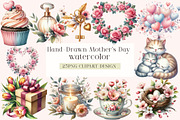 Hand-Drawn Mother’s Day Illustration, an Illustration by DreamArtGraphic (Thumbnail 1 of 4)