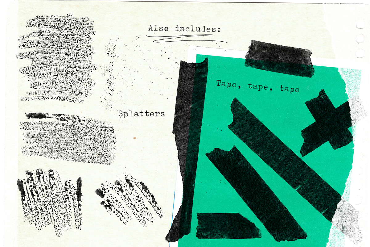 Paper and Scribbles Pack for Collage, an Object Graphic by Ana's Fonts (Photo 6 of 8)