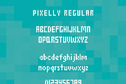 Pixelly, a Font by Kassy (Thumbnail 2 of 10)