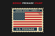 Postage Stamp Template Set (Updated), an Object Graphic by Krafti Lab (Thumbnail 11 of 14)