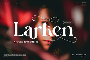 Larken Serif Font, a Serif Font by Graphicxell