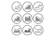 Infographics icons, an Outline Icon by AlexZeL (Thumbnail 3 of 5)