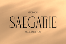 Saegathe Modern Serif Font