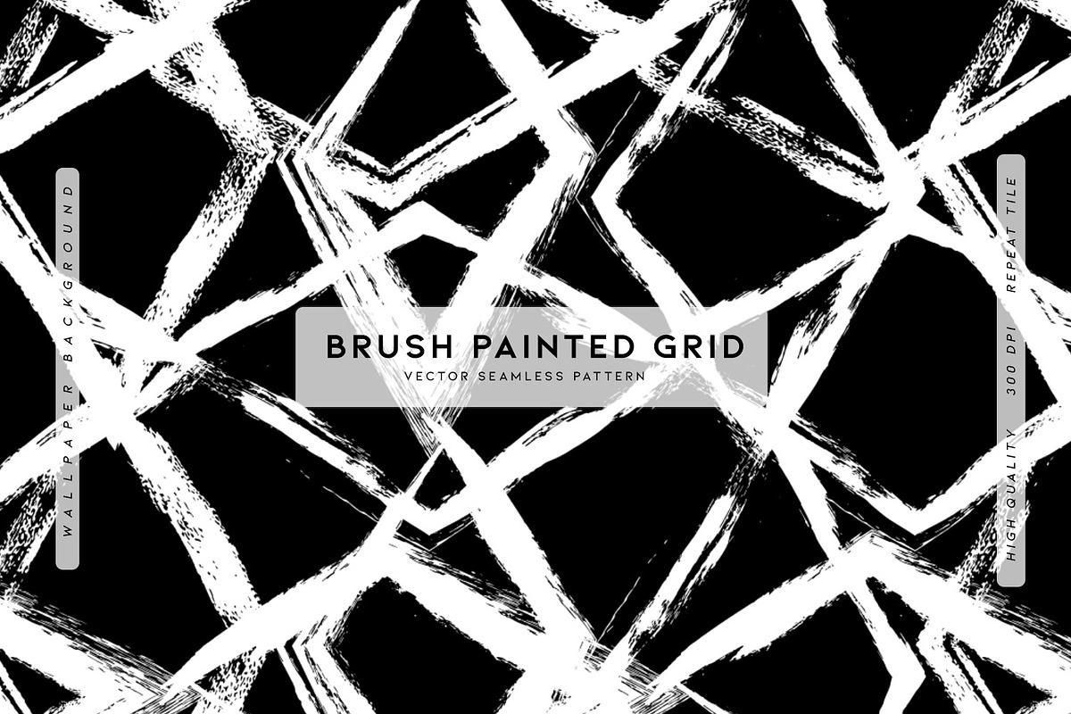Brush Painted Grid, a Graphic by MalyskaStudio (Photo 1 of 5)