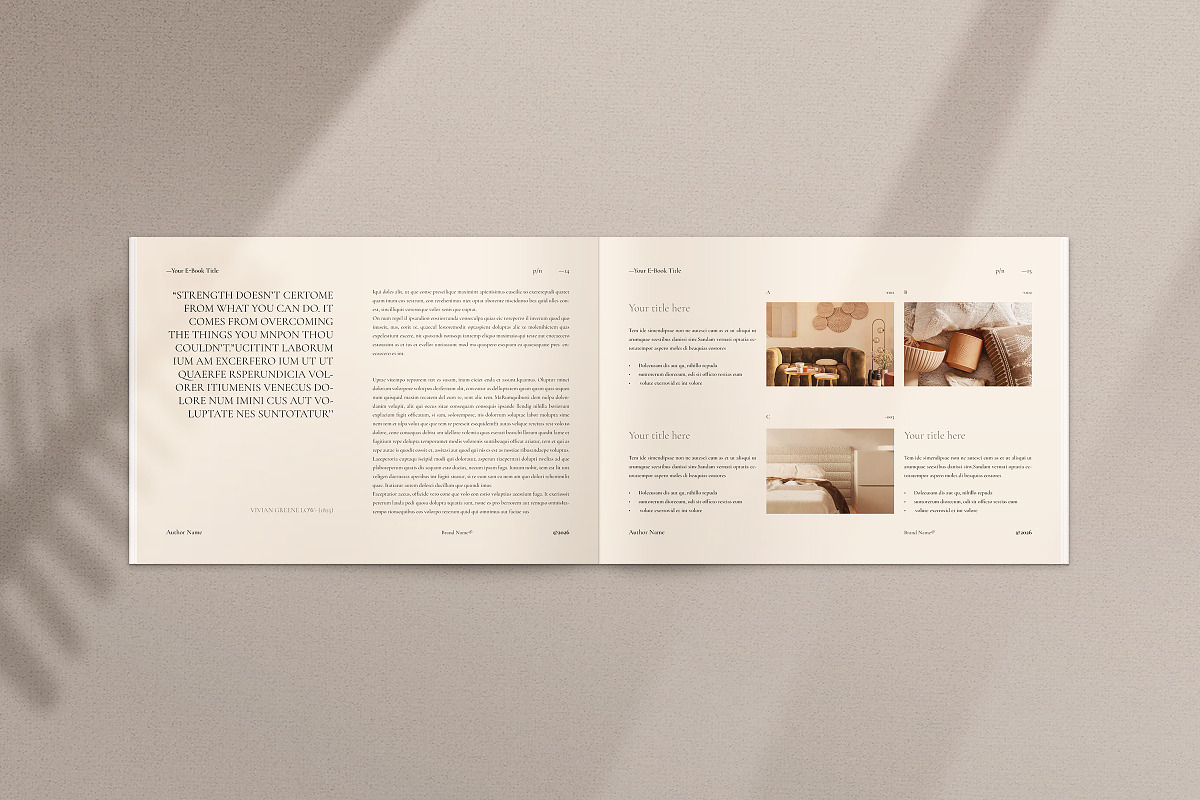Digital E-Book Landscape Template, a Magazine Template by ArtisanaAura (Photo 7 of 18)
