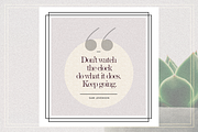 GRUNGE Social Media Quote Banners, a Social Media Template by Vova (Thumbnail 5 of 10)