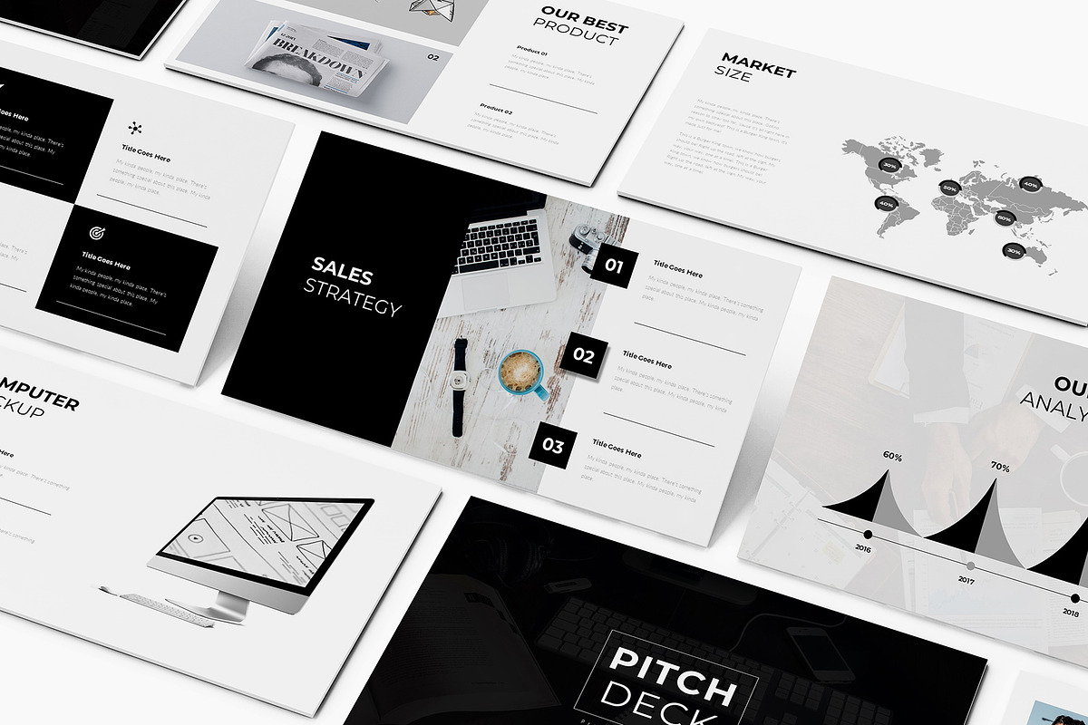 Pitch Deck Keynote Template, a Presentation Template by Incools Stokie (Photo 2 of 9)