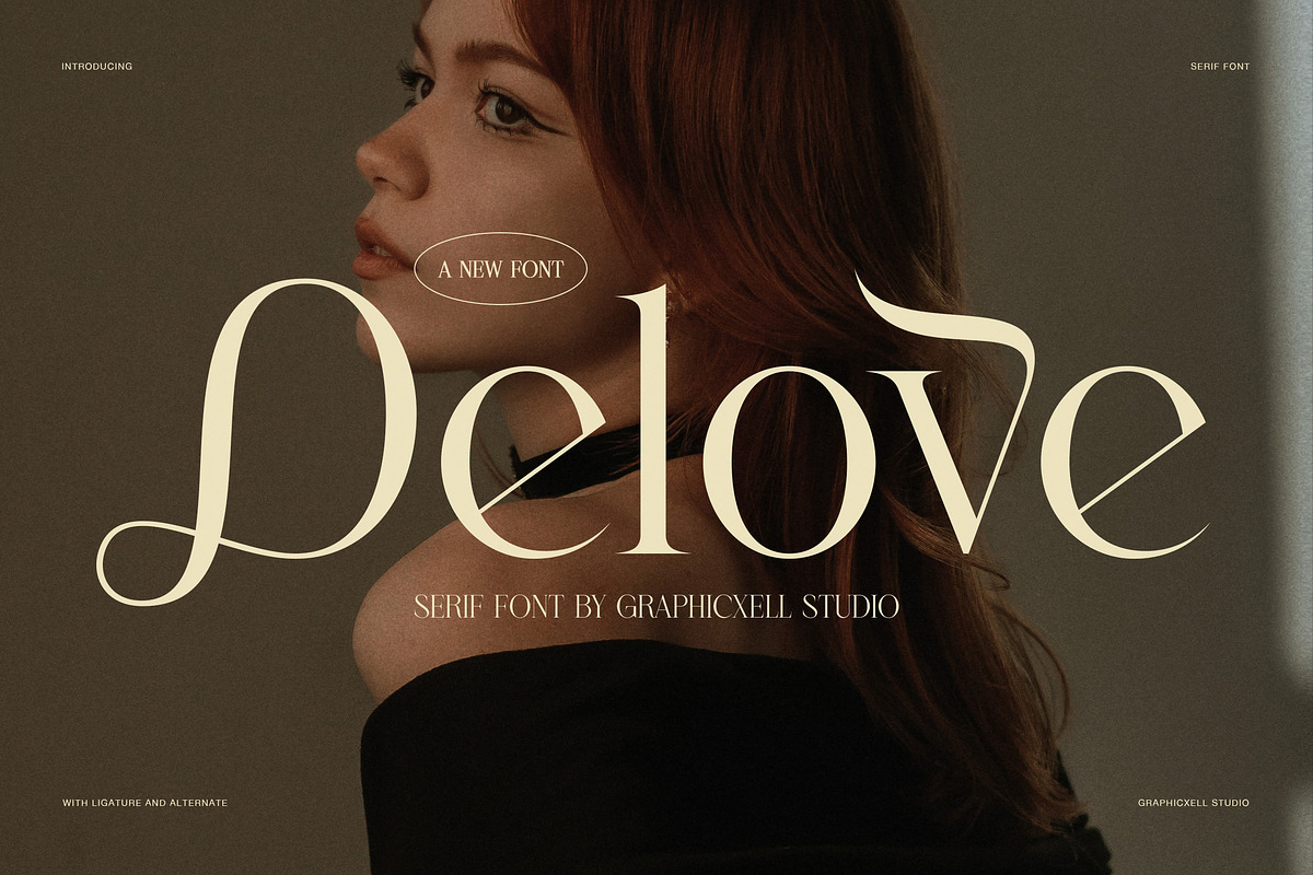 Delove Elegant Luxury Serif Font, a Serif Font by Graphicxell (Photo 1 of 8)